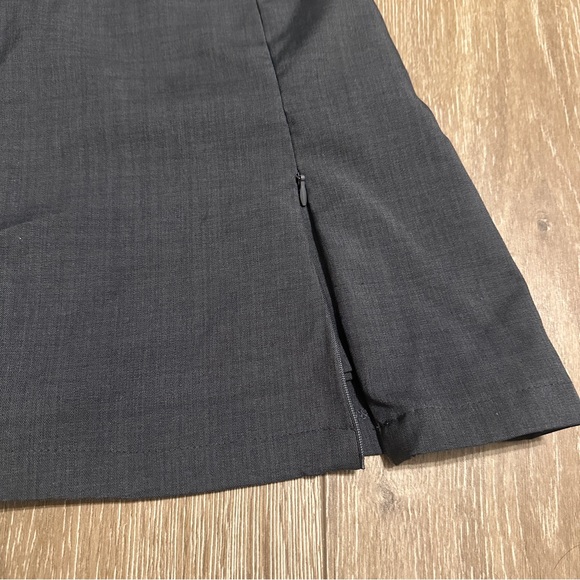 Gray Mini Skirt with Built-In Shorts - Picture 3 of 6